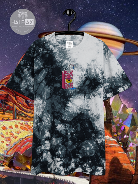 Cowboy Tearz || Embroidered Tie-Dye Tee