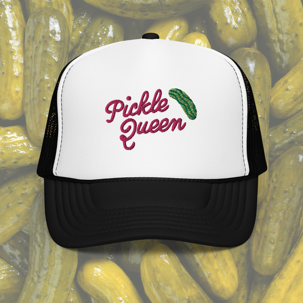 Pickle Queen || Embroidered Trucker Hat
