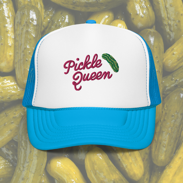 Pickle Queen || Embroidered Trucker Hat