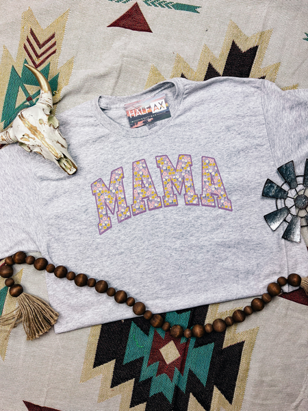 Purple Floral MAMA || Tee or Sweatshirt