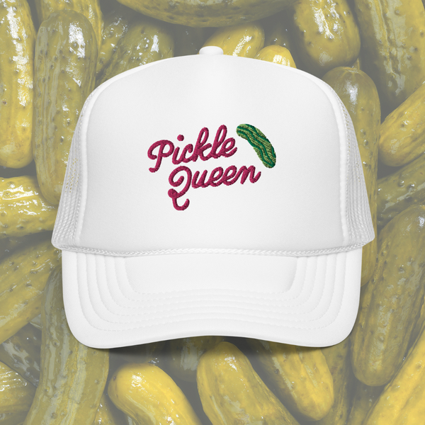 Pickle Queen || Embroidered Trucker Hat