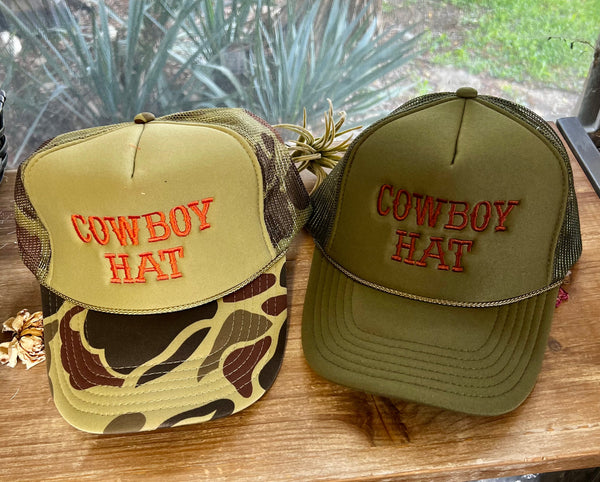 Cowboy Hat Embroidery || Trucker Hat