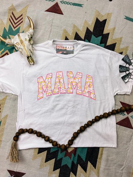 Pink Floral MAMA || Tee or Sweatshirt