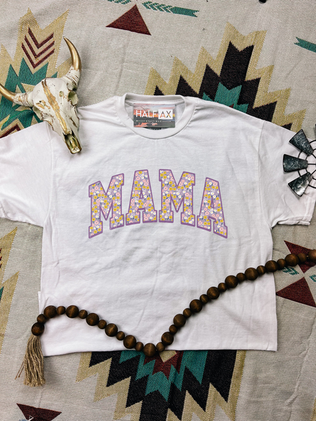Purple Floral MAMA || Tee or Sweatshirt