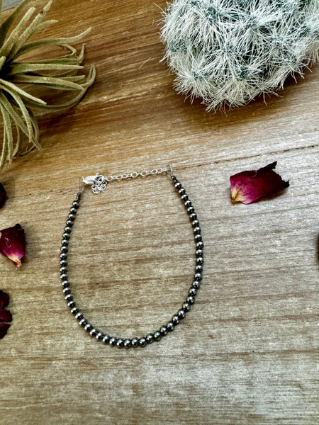 3 mm Sterling Silver Pearls || Bracelet
