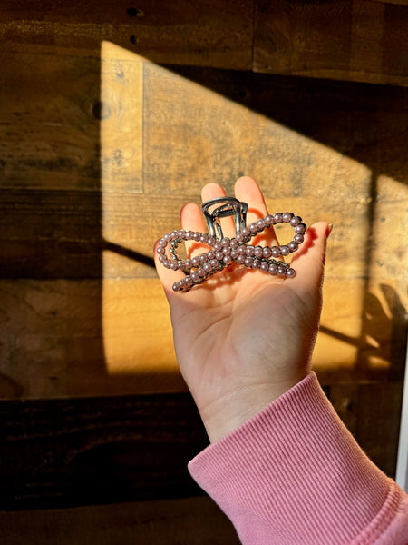 Bow Pearl || Claw Clips