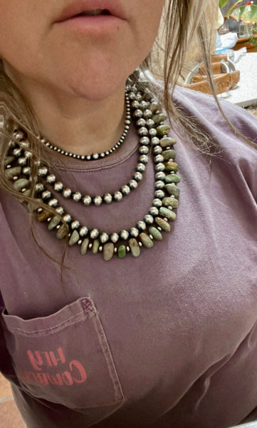 10 mm Sterling Silver Pearls 18 or 20 inch || Necklace