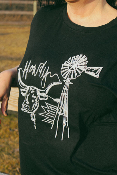 Howdy from Texas || Embroidered Tee