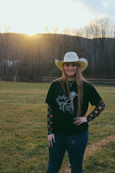 Howdy from Texas || Embroidered Tee