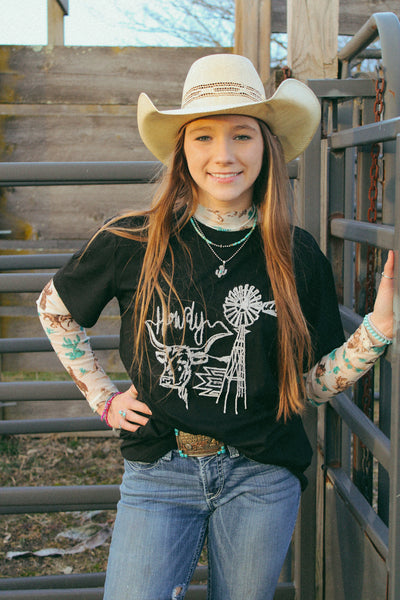 Howdy from Texas || Embroidered Tee