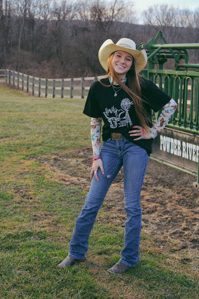 Howdy from Texas || Embroidered Tee