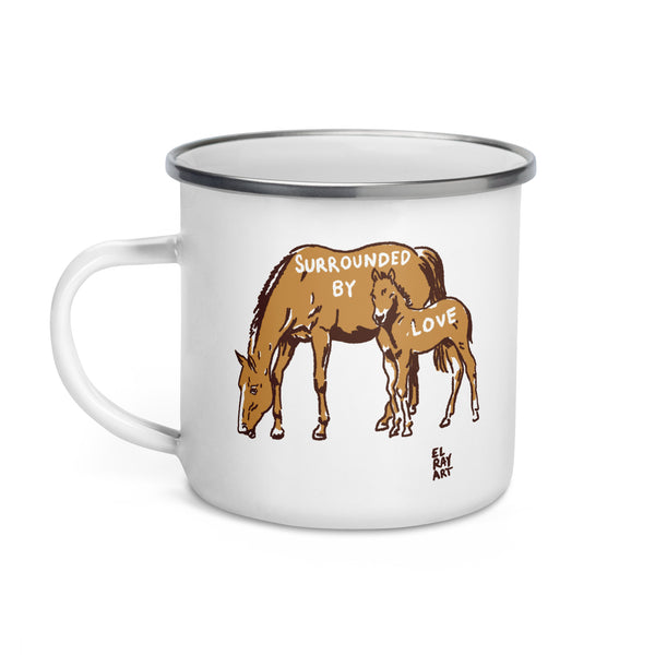 Surrounded By Love || Enamel Mug