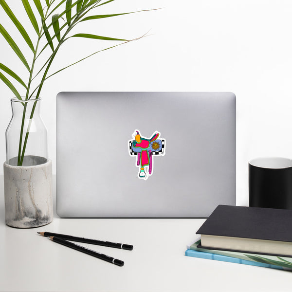 Psychedelic Saddle || Sticker