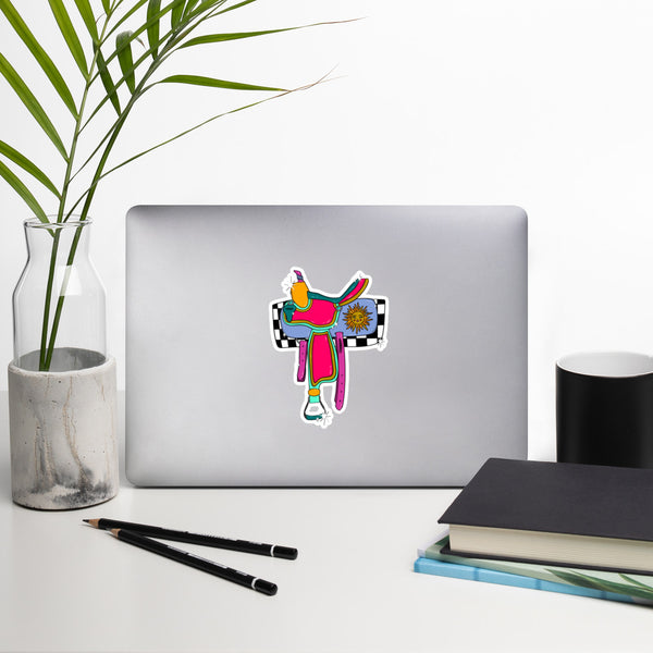 Psychedelic Saddle || Sticker