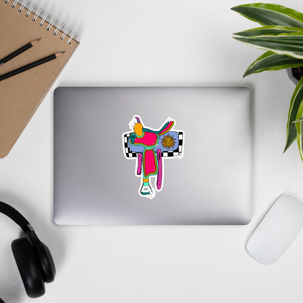 Psychedelic Saddle || Sticker