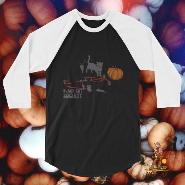 Black Cat Society || Raglan Tee