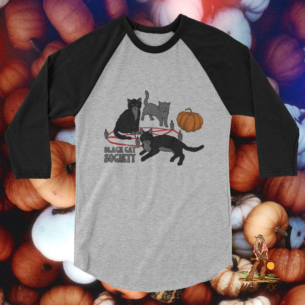 Black Cat Society || Raglan Tee