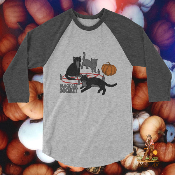 Black Cat Society || Raglan Tee