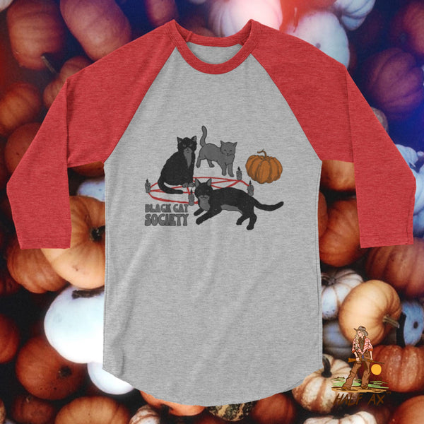 Black Cat Society || Raglan Tee