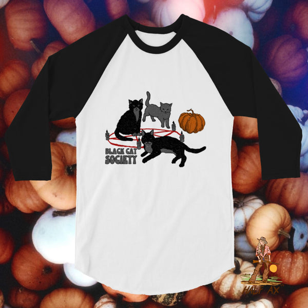 Black Cat Society || Raglan Tee