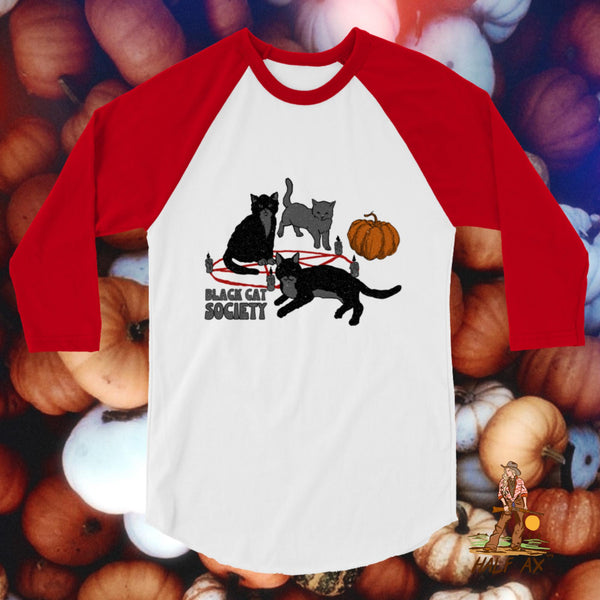 Black Cat Society || Raglan Tee