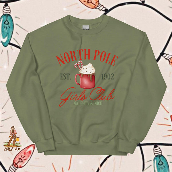 North Pole Girls Club || Crewneck