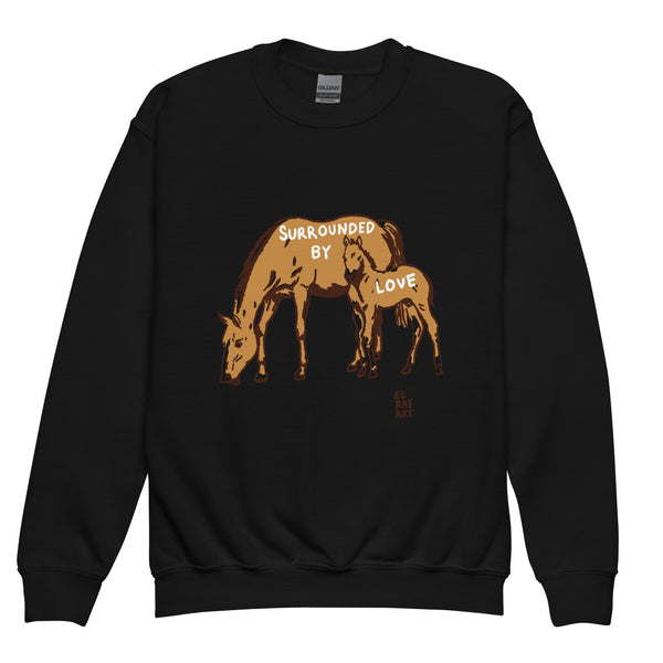 Surrounded By Love || Youth Crewneck