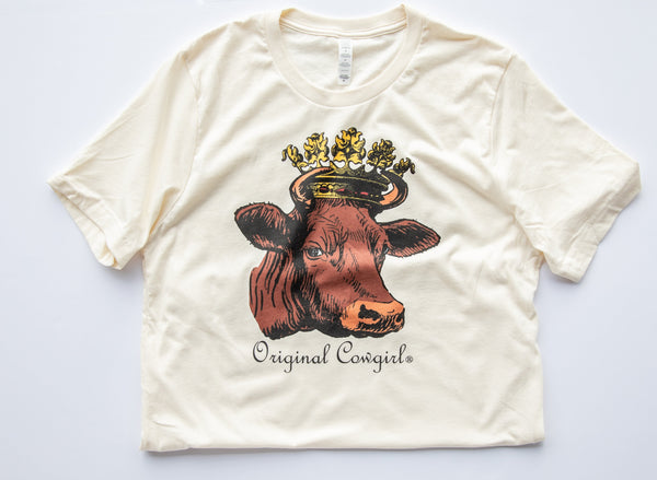 Queen of the Ranch Tee-Natural