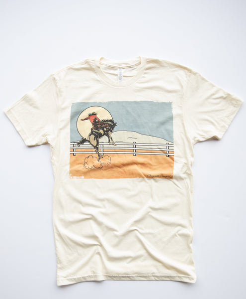 Moonlight Cowboy Tee-Natural
