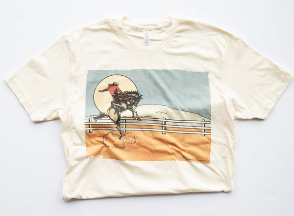 Moonlight Cowboy Tee-Natural