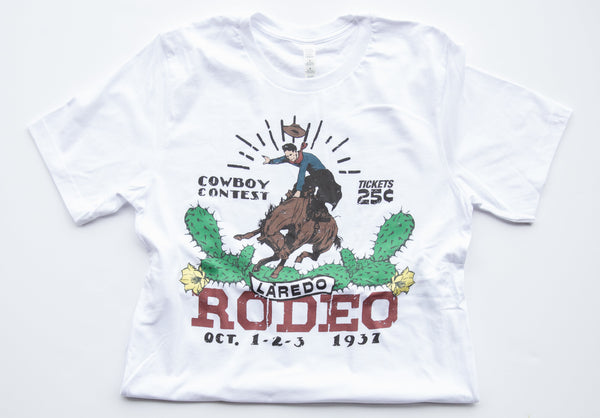 Laredo Rodeo Tee-White