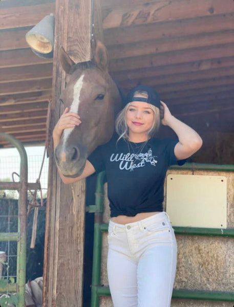 Wild West Tee-Vintage Black