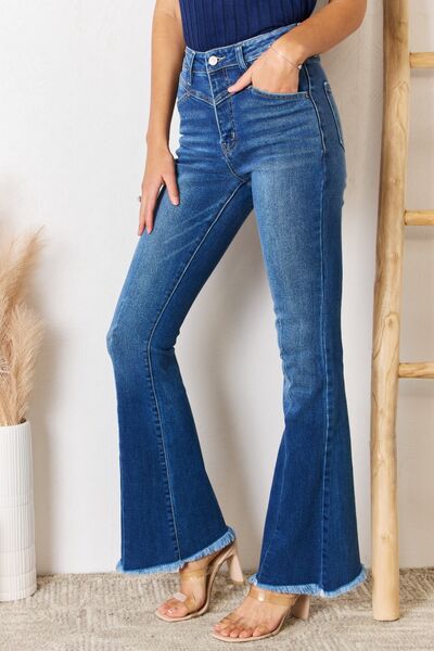 Kancan || High Rise Flare Jeans