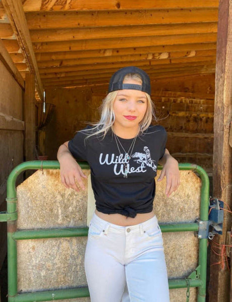 Wild West Tee-Vintage Black