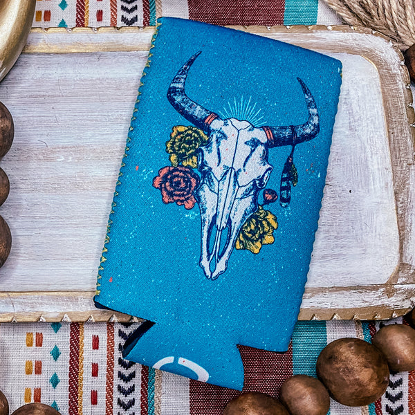 Boho Bull Skull || Tall Drink Sleeve