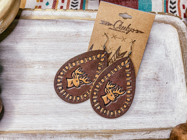Can't Catch Me Deer Earrings