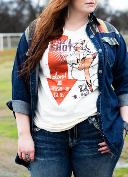 Li'l Sure Shot Tee-Soft Cream