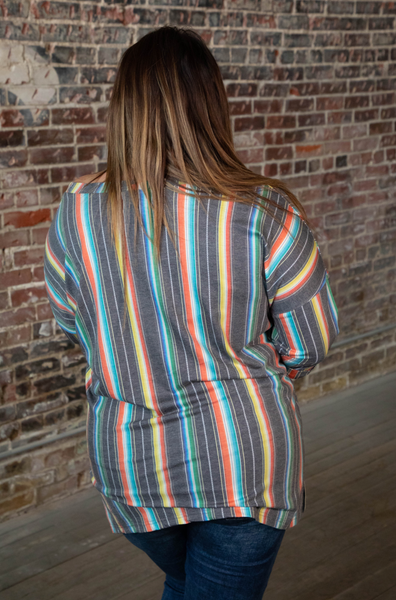 The Clarabelle Top || Black Serape