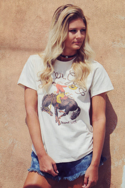 Let'er Go Tee- Natural