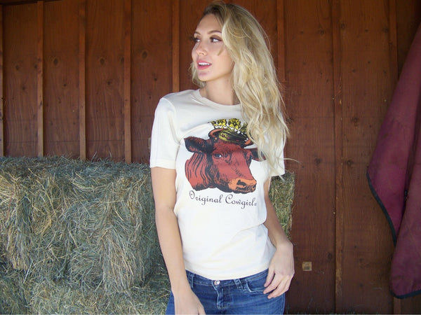 Queen of the Ranch Tee-Natural