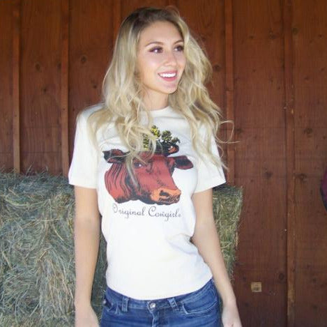 Queen of the Ranch Tee-Natural