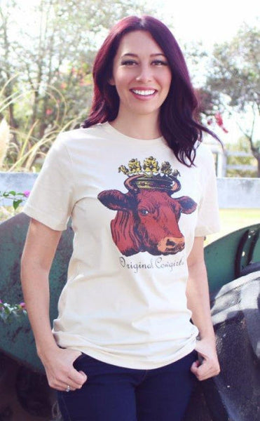 Queen of the Ranch Tee-Natural
