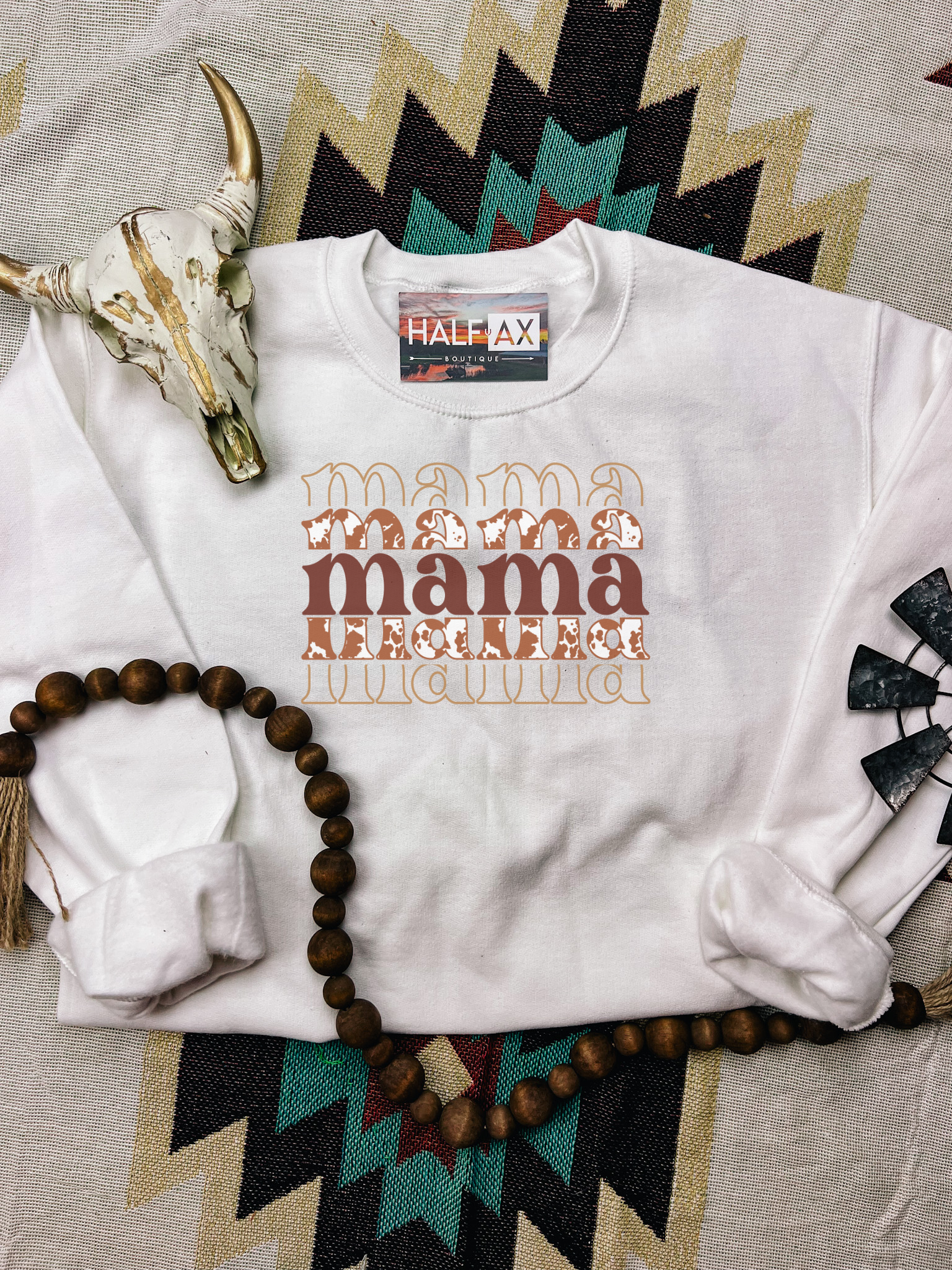 Cowprint Mama || Tee or Sweatshirt