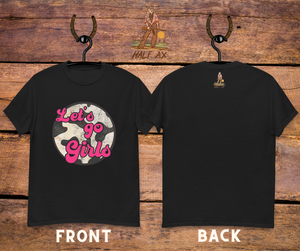 Let's Go Girls Cowprint || Double-Sided Tee