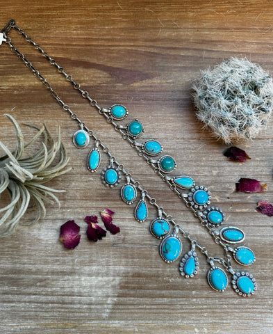 Multi Kingman Turquoise Charms || Necklace