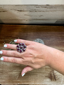 Purple Spiny and Sterling Silver || Size 9 Ring