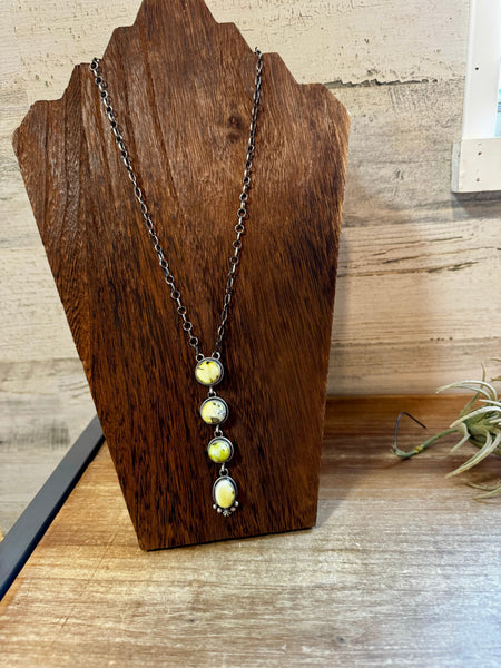 4 Stones Palomino Turquoise || Necklace