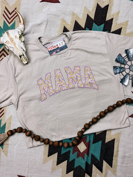 Purple Floral MAMA || Tee or Sweatshirt