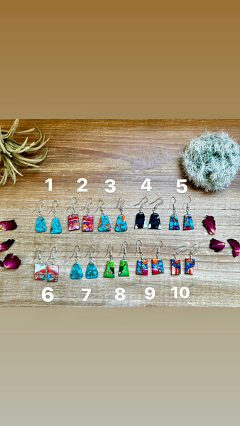 Mini Slabs - Pick your style || Earrings