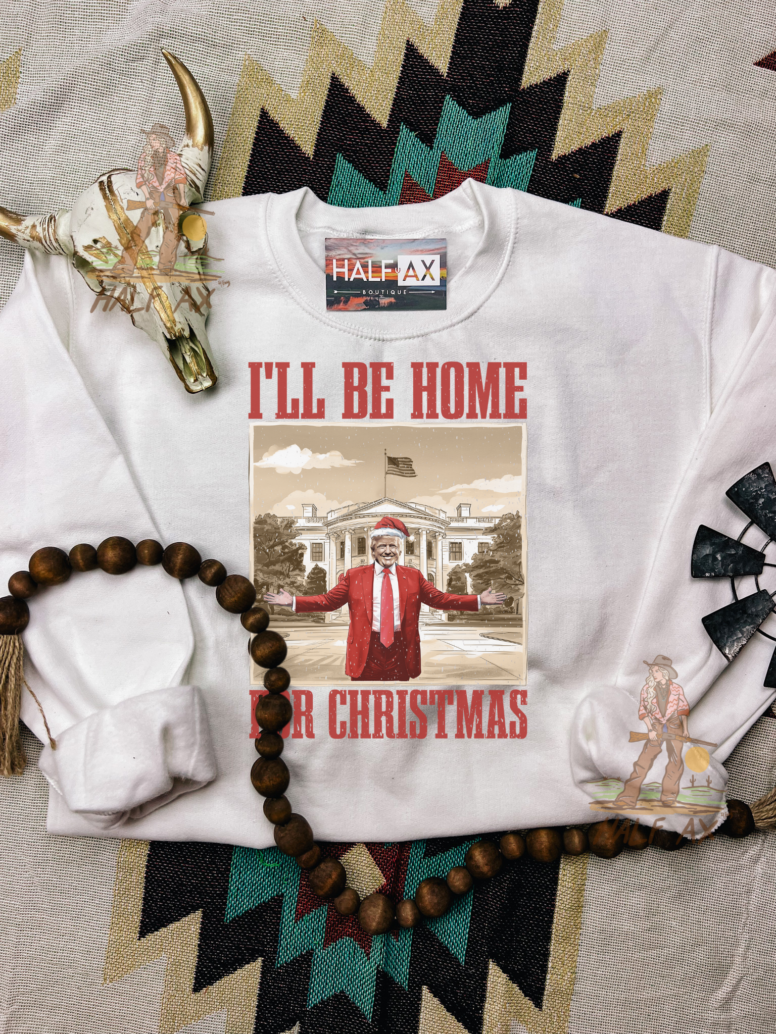 Home For Christmas Red || Tee or Crewneck